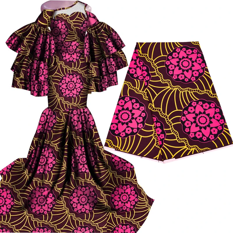 100% Polyester Ankara African Prints Wax Fabric Sewing Woman Dress Tissu Crafts Making Patchwork Loincloth
100% Polyester Ankara African Prints Wax Fabric Sewing Woman Dress Tissu Crafts Making Patchwork Loincloth