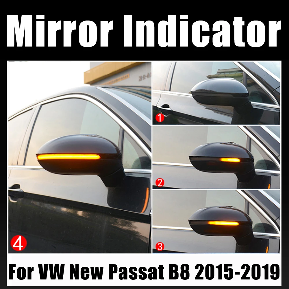 For Volkswagen VW Passat B8 2015-2020 For Arteon 2016-2017 LED Dynamic Turn Signal Blinker Side Rear-View Mirror Indicator Light
For Volkswagen VW Passat B8 2015-2020 For Arteon 2016-2017 LED Dynamic Turn Signal Blinker Side Rear-View Mirror Indicator Light