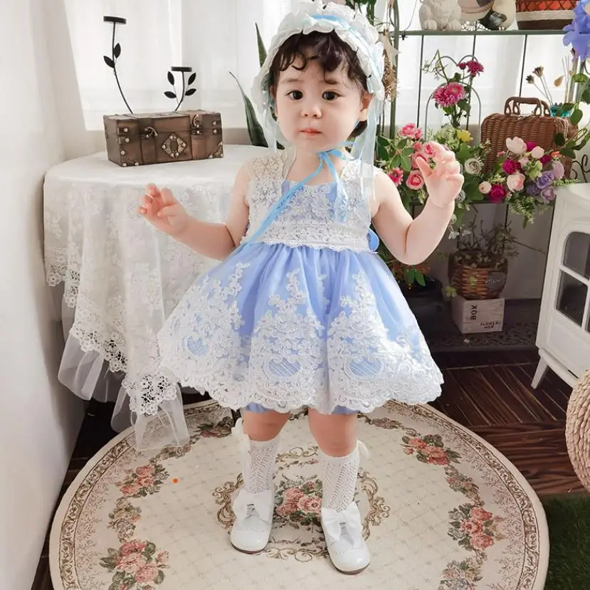 2PCS Baby Clothing Spanish Vintage Lolita Ball Gown Lace Stitching Sleeveless Birthday Easter Princess Dress For Girls A101
2PCS Baby Clothing Spanish Vintage Lolita Ball Gown Lace Stitching Sleeveless Birthday Easter Princess Dress For Girls A101