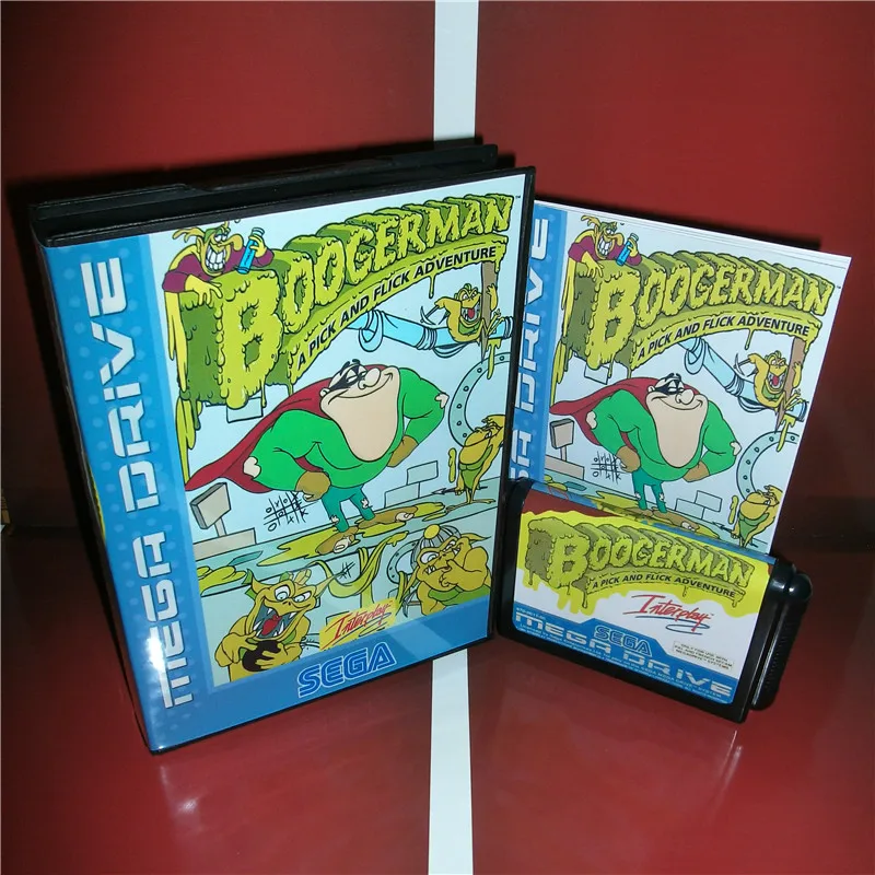 Чехол Boogerman a Pick and Flick Adventure EU с коробкой и руководством для игровой консоли Sega