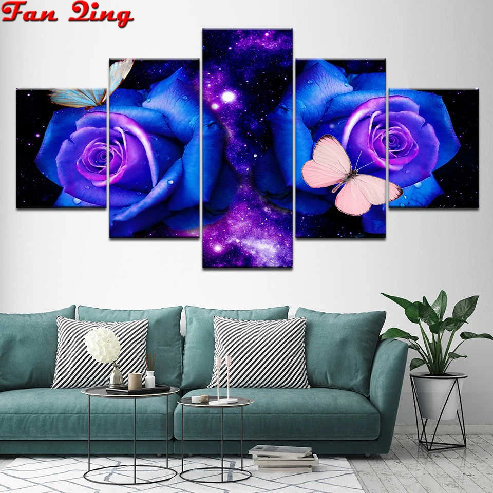 Набор для алмазной вышивки «сделай сам», мозаика из квадратных страз с голубыми розовыми бабочками Стразы 5d 
Набор для алмазной вышивки «сделай сам», мозаика из квадратных страз с голубыми розовыми бабочками Стразы 5d