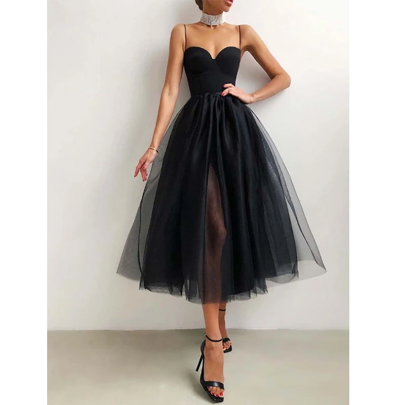 Spring 2021 Hong Kong Style French Mesh Puffy Princess Sling A- line Long Dress Women's Waist Slimming Temperament
Spring 2021 Hong Kong Style French Mesh Puffy Princess Sling A- line Long Dress Women's Waist Slimming Temperament