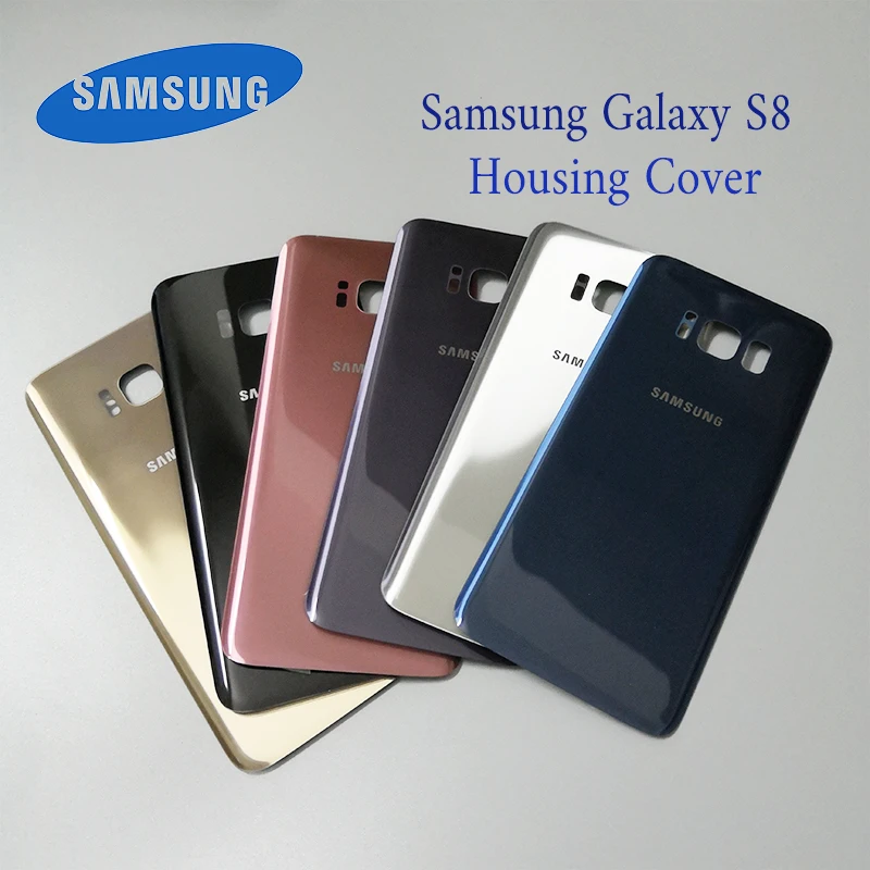 Оригинальный чехол для Samsung Galaxy S8 3D стеклянный корпуса Замена + клейкая