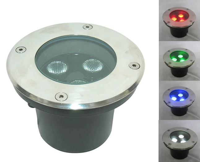 CE IP67 12 Вт RGBW светодиодный встраиваемый светильник напольный подземный 3X4W 4in1 12VDC DS