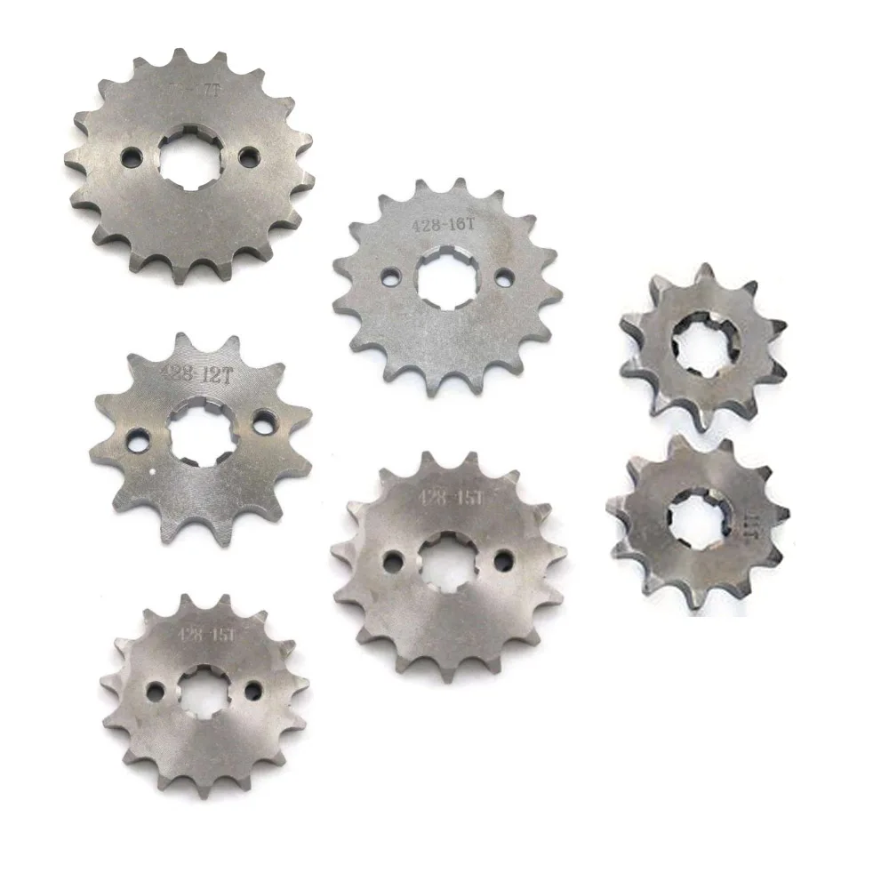 428 Chain Gear Sprocket 17mm 20mm 10 11 12 13 14 15 16 17 18 19 tooth for PIT BIKE Motorcycle Scooter ATV Moped Fuel Saving
428 Chain Gear Sprocket 17mm 20mm 10 11 12 13 14 15 16 17 18 19 tooth for PIT BIKE Motorcycle Scooter ATV Moped Fuel Saving