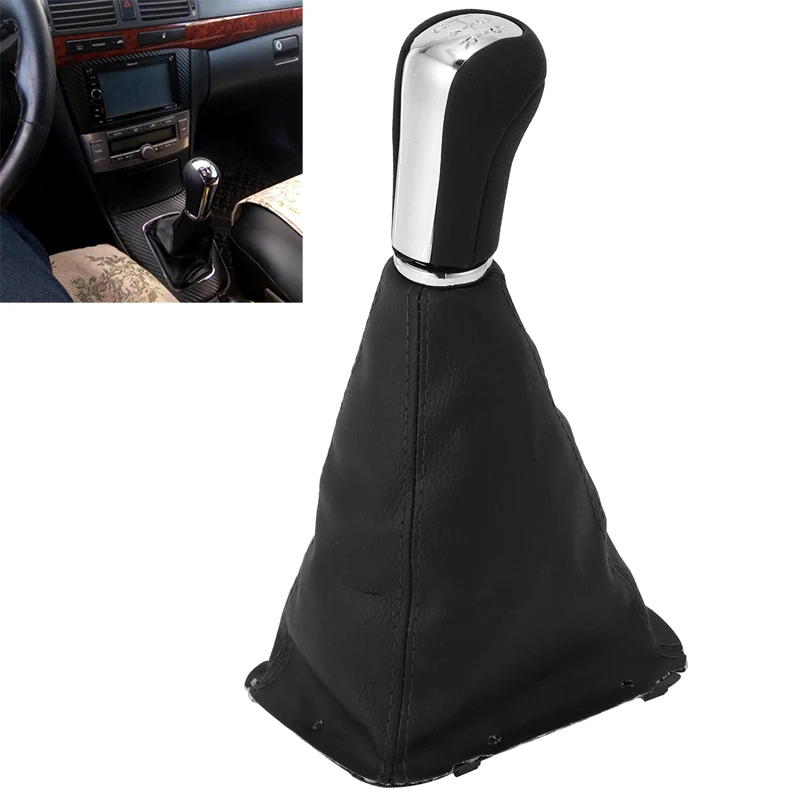 5 Speed Car PU Leather Gear Shift Knob Shifting Gear Cover Shift Gear Boot for Toyota Avensis T25 MK2 II 2003-2009
5 Speed Car PU Leather Gear Shift Knob Shifting Gear Cover Shift Gear Boot for Toyota Avensis T25 MK2 II 2003-2009