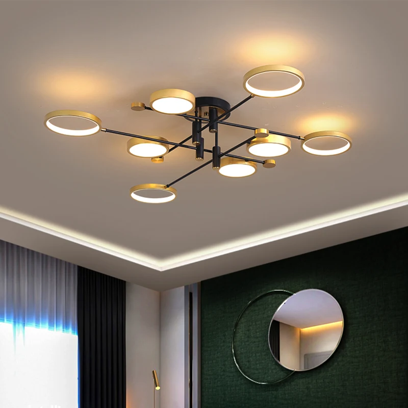 Minimalist 110V 220V Modern Design Ceiling Light For Indoor Home Decoration Led Living Dining Room Bedroom Kitchen Lamp Golden
Minimalist 110V 220V Modern Design Ceiling Light For Indoor Home Decoration Led Living Dining Room Bedroom Kitchen Lamp Golden