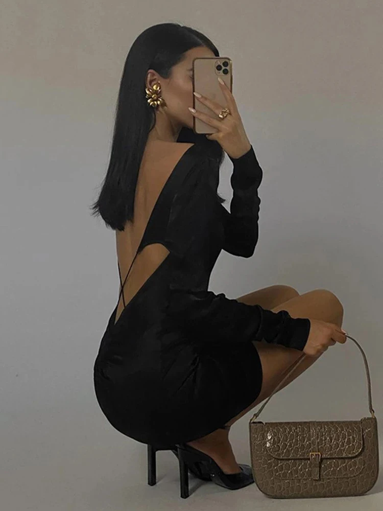 Elegant Fashion Long Sleeve Backless Bandage Dress for Women 2021 Autumn Outfits Ruched Dresses Club Party Clothes
Elegant Fashion Long Sleeve Backless Bandage Dress for Women 2021 Autumn Outfits Ruched Dresses Club Party Clothes