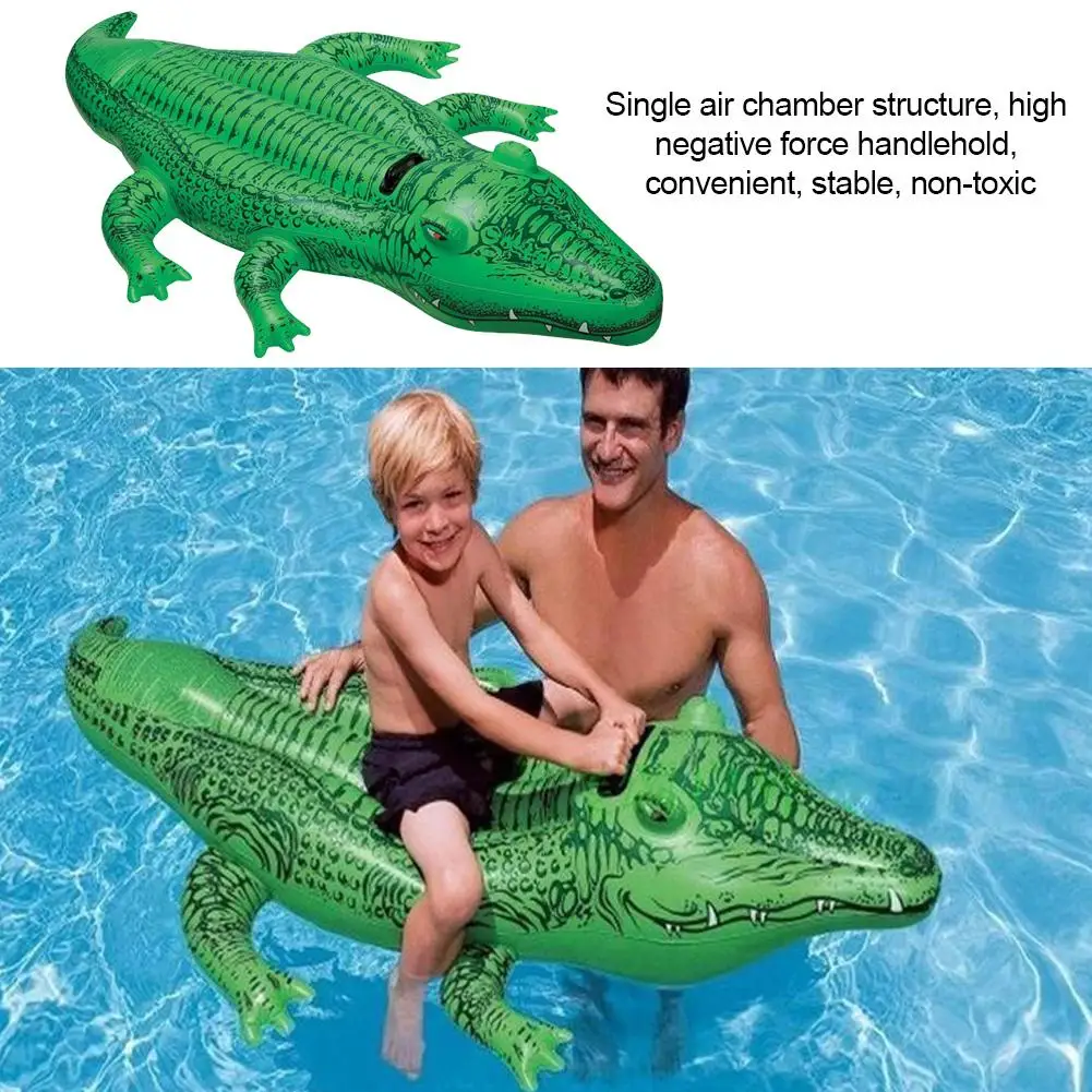 Inflatable Crocodile Swimming Ring Toy For Child Cartoon Animal Floating Row With Handle Summer Water Playing Swimming Ring
Inflatable Crocodile Swimming Ring Toy For Child Cartoon Animal Floating Row With Handle Summer Water Playing Swimming Ring