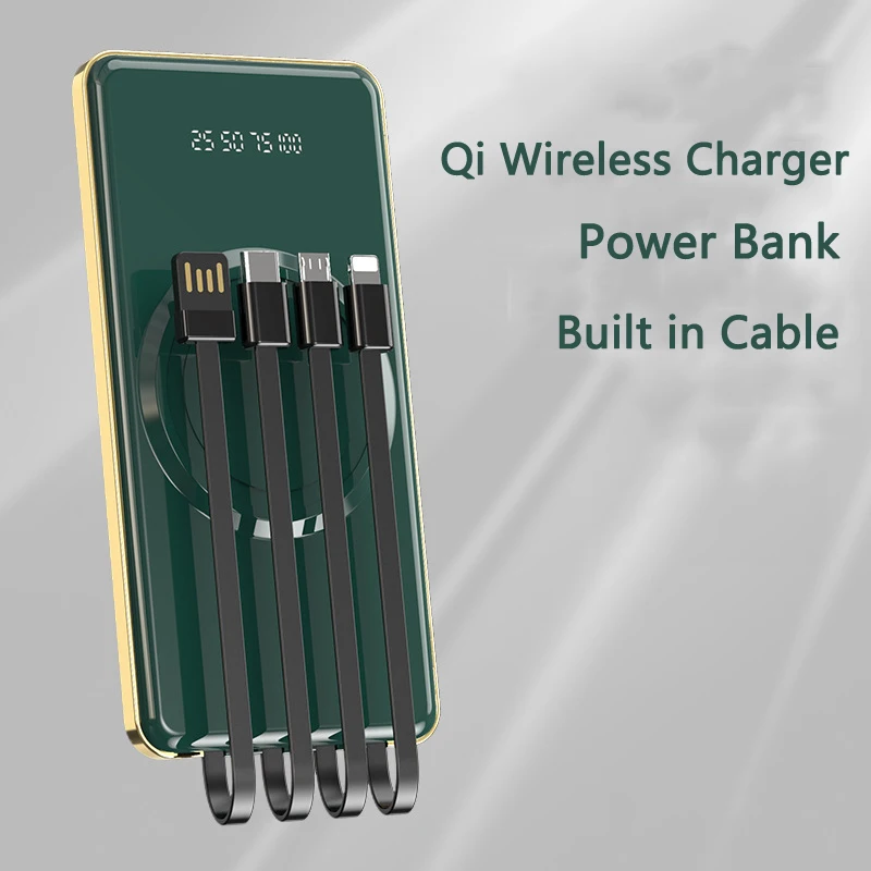 Portable Qi Wireless Charger Power Bank 20000mAh For iPhone 12 Samsung Xiaomi External Battery Powerbank with Cable Poverbank
Portable Qi Wireless Charger Power Bank 20000mAh For iPhone 12 Samsung Xiaomi External Battery Powerbank with Cable Poverbank