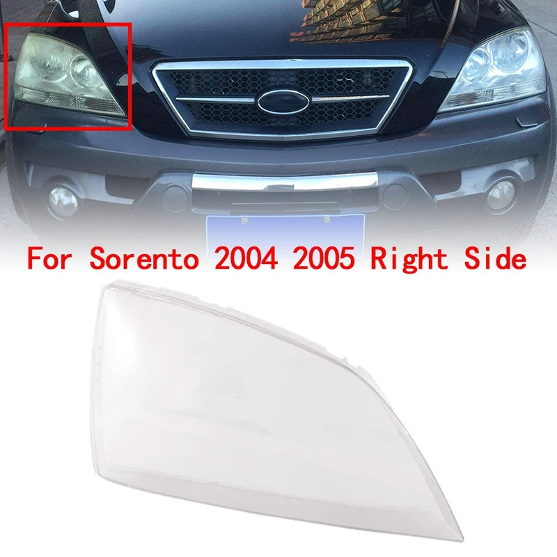 Car Front Side Headlight Clear Lens Lamp Shade Shell Cover for KIA Sorento 2004 2005
Car Front Side Headlight Clear Lens Lamp Shade Shell Cover for KIA Sorento 2004 2005