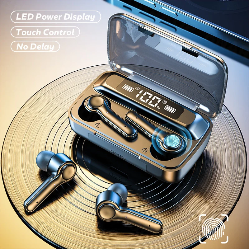 Wireless 5.0 Headphone Touch Control Sports Waterproof Bluetooth Earphone HiFi 9D Bass Stereo Earphone Headset With Microphone
Wireless 5.0 Headphone Touch Control Sports Waterproof Bluetooth Earphone HiFi 9D Bass Stereo Earphone Headset With Microphone