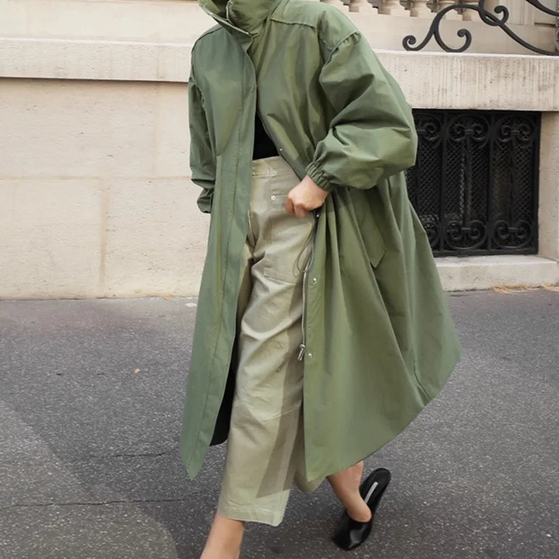 DIMI New Spring Autumn Korean Overcoats Fashion Loose Thin Zipper Windbreaker Female Outwear Long Trench Coats Women's
DIMI New Spring Autumn Korean Overcoats Fashion Loose Thin Zipper Windbreaker Female Outwear Long Trench Coats Women's