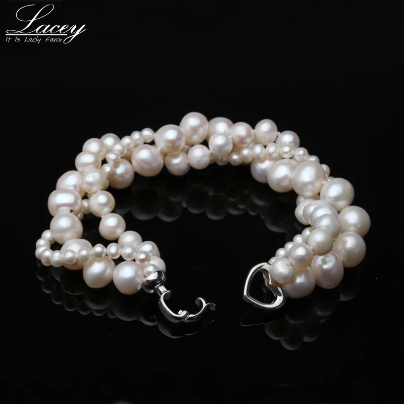 

Real Cultured Big Pearl Bracelet for Women Party Gifts Handmade Bracelet Strands Natural Freshwater Pearls Agate Bangles