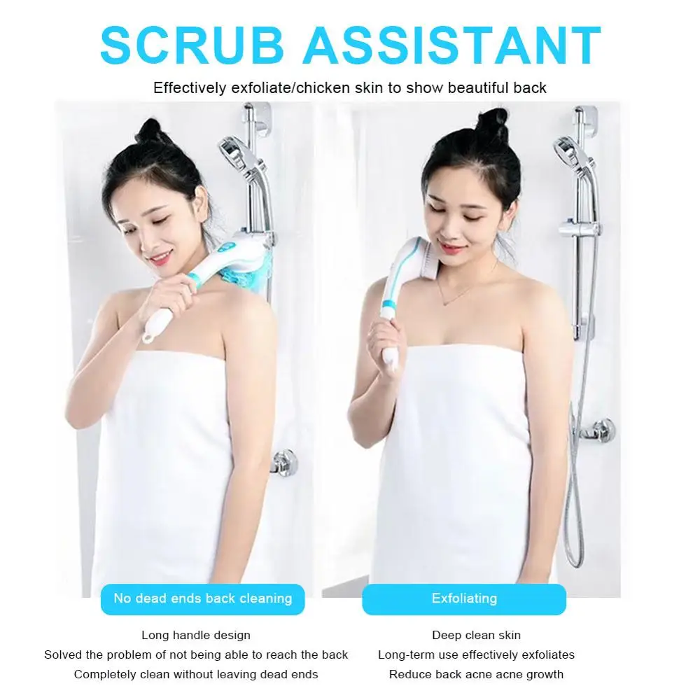 Waterproof Electric Massage Bath Brush Multi-function Long-handled Back Rubbing Bathing Artifact Super strong cleaning massage
Waterproof Electric Massage Bath Brush Multi-function Long-handled Back Rubbing Bathing Artifact Super strong cleaning massage