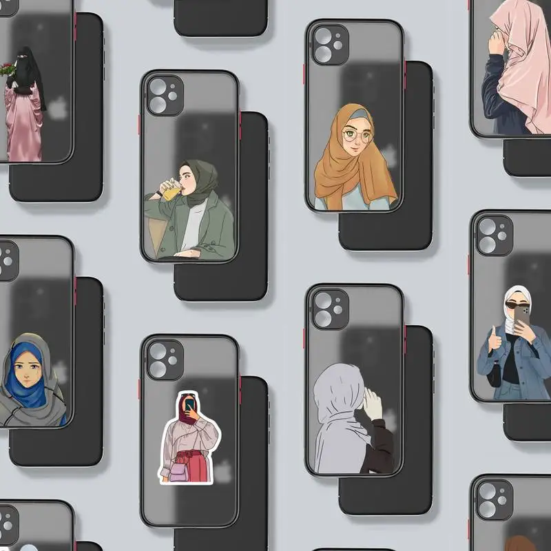 Hijab Face Muslim Islami Phone Case For iphone 12 11 8 7 plus mini x xs xr pro max matte transparent cover
Hijab Face Muslim Islami Phone Case For iphone 12 11 8 7 plus mini x xs xr pro max matte transparent cover
