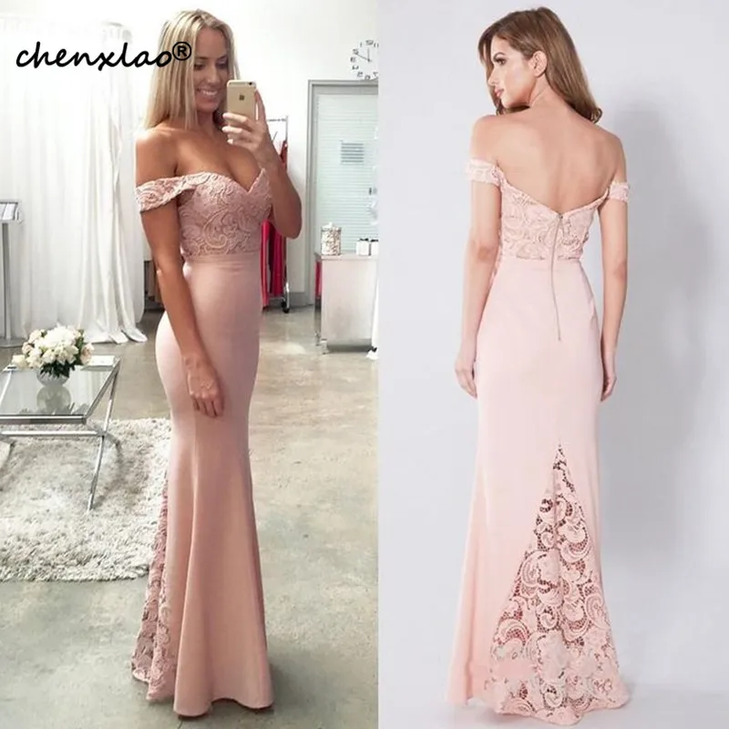 Off Shoulder Long Prom Dresses Sheath Open Back V Neck Sleeveless Lace Applique Evening Formal Party Dress Vestido De Fiesta
Off Shoulder Long Prom Dresses Sheath Open Back V Neck Sleeveless Lace Applique Evening Formal Party Dress Vestido De Fiesta