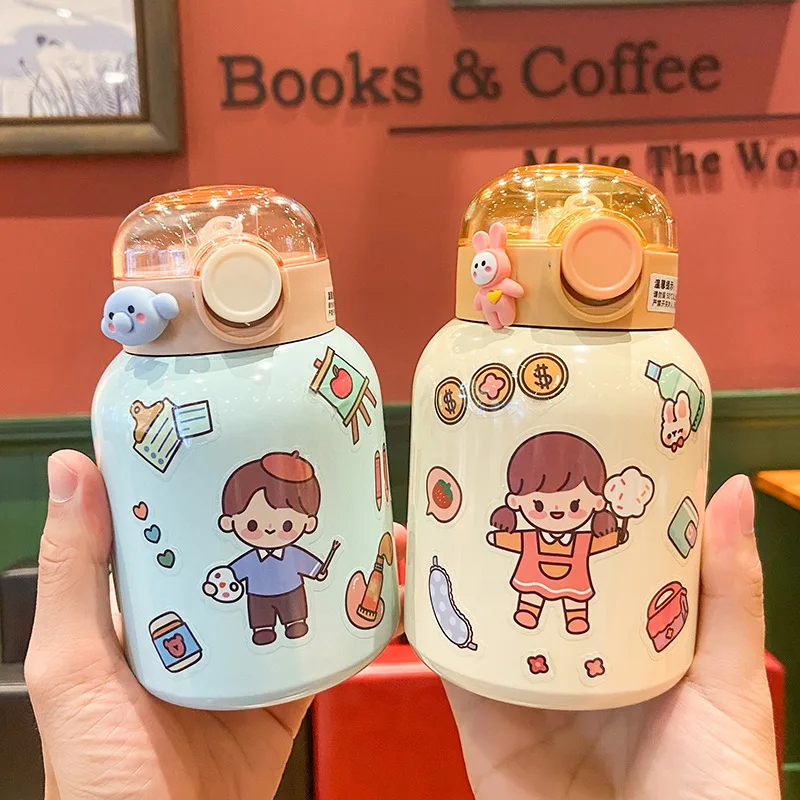 400Ml Cute Thermos Water Bottle For Kids Stainless Steel Thermos Mug Cup for Boys Girls Children Thermal Water Bottle Thermocup 
400Ml Cute Thermos Water Bottle For Kids Stainless Steel Thermos Mug Cup for Boys Girls Children Thermal Water Bottle Thermocup