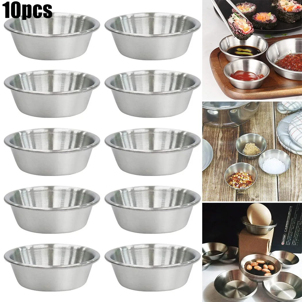 10 * Stainless Steel Hot Pot Dipping Bowl Small Stainless Steel Ramekins Sauce Pots Dipping Bowl Sauce Container
10 * Stainless Steel Hot Pot Dipping Bowl Small Stainless Steel Ramekins Sauce Pots Dipping Bowl Sauce Container