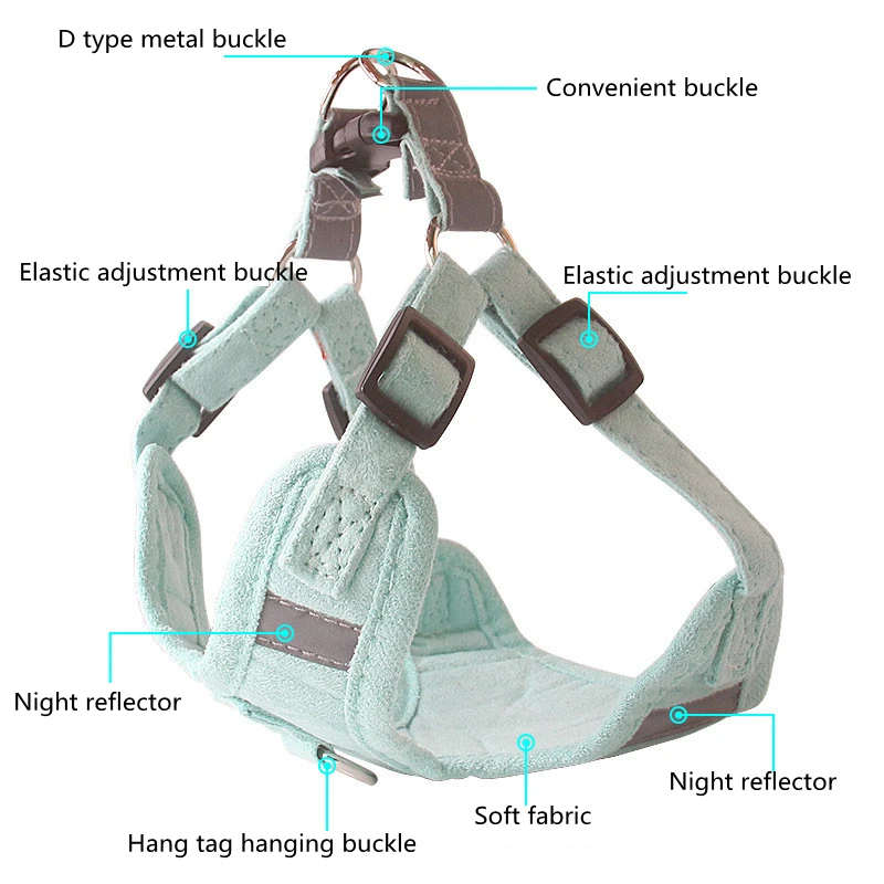 Fashion Dog Harness with Leash Dog Collar Adjustable Vest Walking Soft Collar Pet Accessories for Small Medidum Large Pets
Fashion Dog Harness with Leash Dog Collar Adjustable Vest Walking Soft Collar Pet Accessories for Small Medidum Large Pets