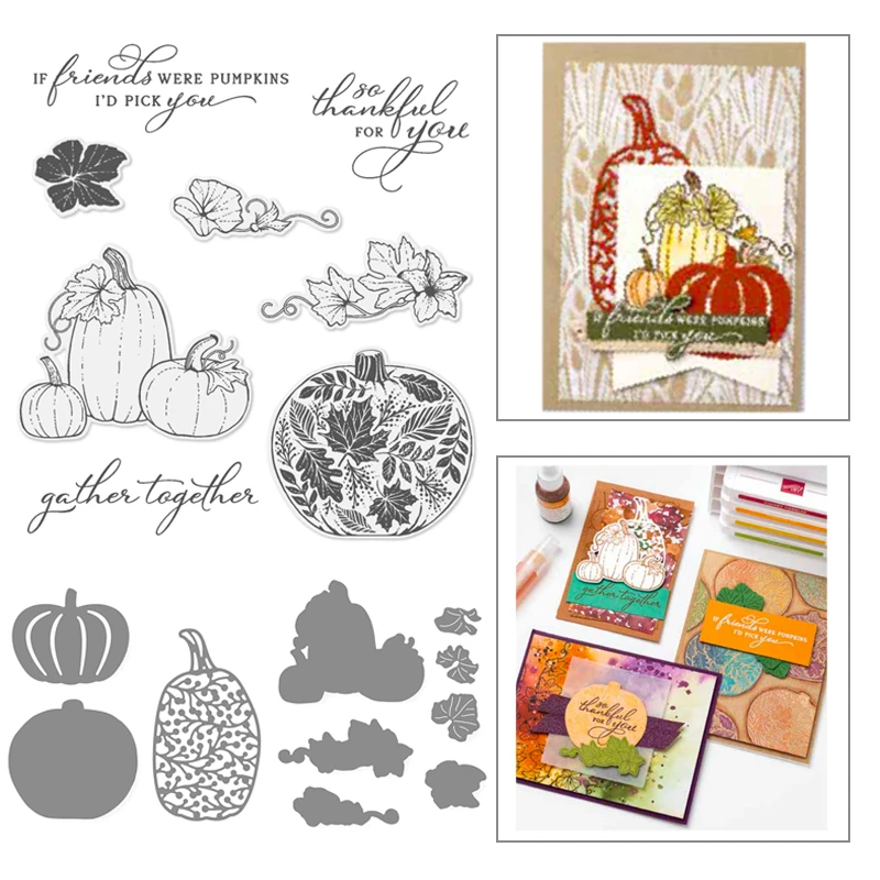 PUMPKIN Metal Cutting Dies and Clear Stamp New Arrival Christmas Die Cut Stencils New Metal Dies Cutters Scrapbooking Arts
PUMPKIN Metal Cutting Dies and Clear Stamp New Arrival Christmas Die Cut Stencils New Metal Dies Cutters Scrapbooking Arts