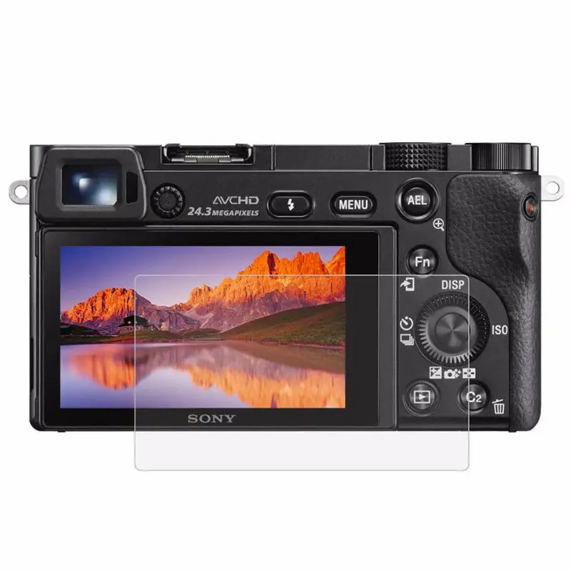 PULUZ для камеры Sony A6000 / A6300 A6500 2.5D 0 3 мм изогнутый край 9H твердость поверхности