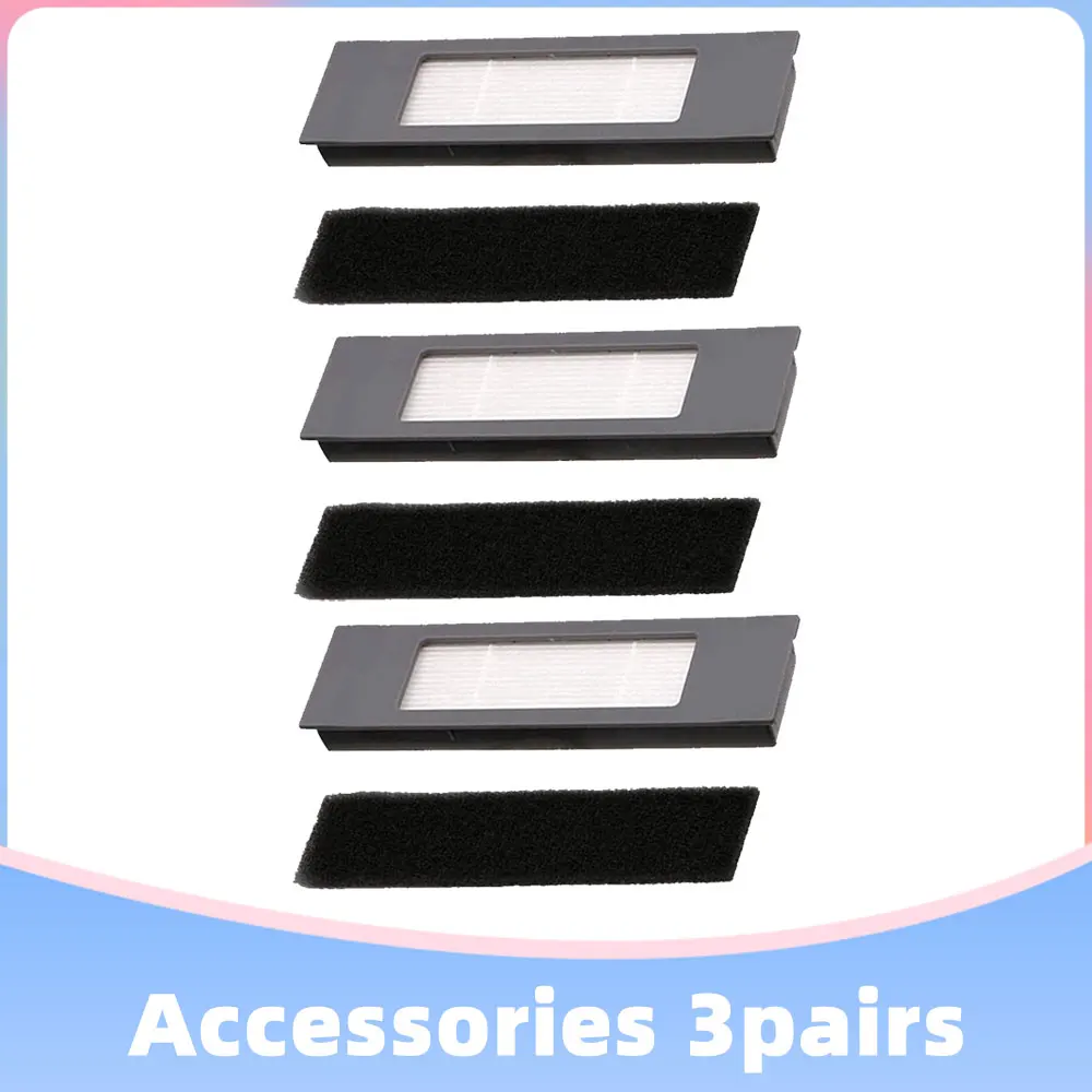 Filter Pair Sets(1 Pair/2 Pairs/3 Pairs) Replacement for Ecovacs Deebot OZMO 920, 950, T5, T8 AIVI Robot Vacuums
Filter Pair Sets(1 Pair/2 Pairs/3 Pairs) Replacement for Ecovacs Deebot OZMO 920, 950, T5, T8 AIVI Robot Vacuums