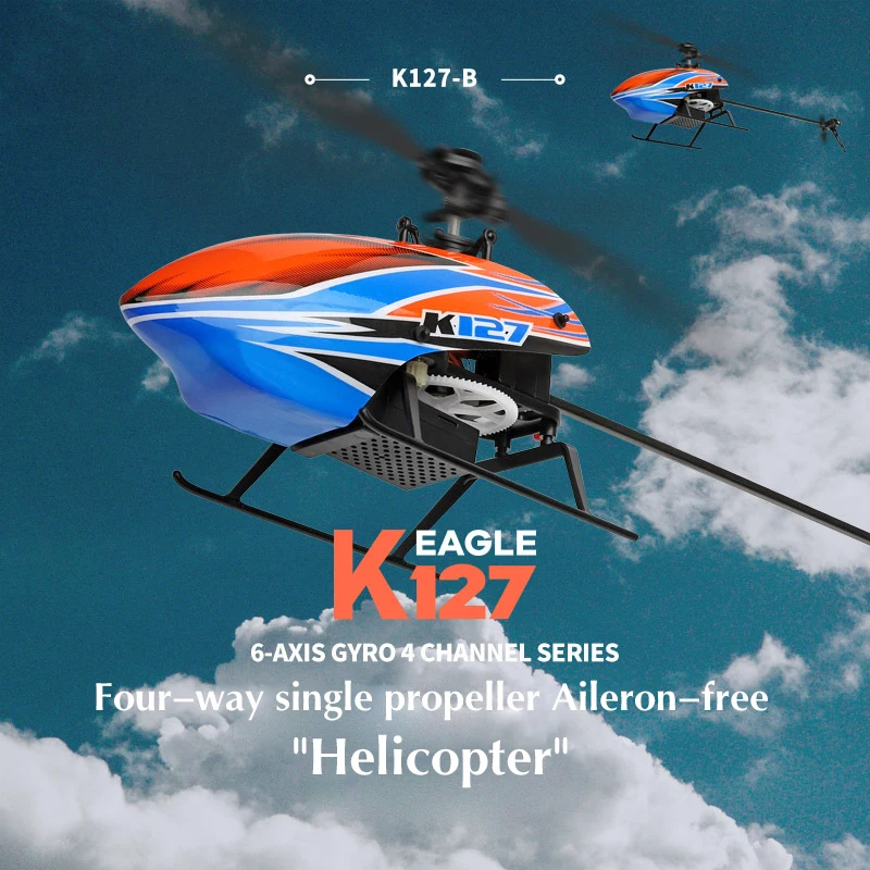 WLtoys K127 min Drone RC Plane Helicopter 2.4G 4CH 6-Aixs Gyroscope Flybarless With Air Pressure Fixed Height RTF Model Airpla
WLtoys K127 min Drone RC Plane Helicopter 2.4G 4CH 6-Aixs Gyroscope Flybarless With Air Pressure Fixed Height RTF Model Airpla