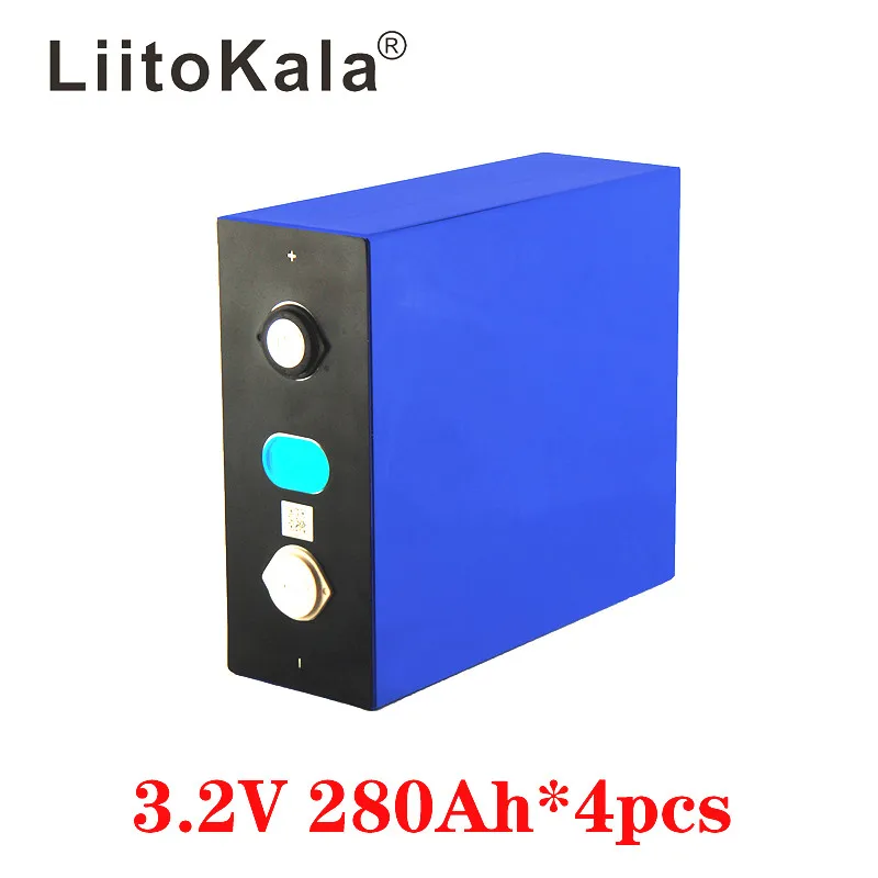 4PCS LiitoKala 3.2V 280Ah lifepo4 battery DIY 12V 280AH rechargeable battery pack for E-scooter RV Solar Energy storage system
4PCS LiitoKala 3.2V 280Ah lifepo4 battery DIY 12V 280AH rechargeable battery pack for E-scooter RV Solar Energy storage system