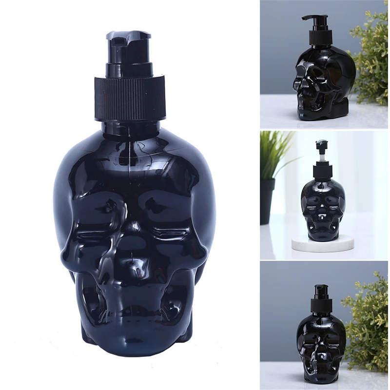 350ml Black Skull Head Liquid Bottle Refillable Multipurpose Press Soap Dispenser Creative Ornament For Home Bathroom Baño
350ml Black Skull Head Liquid Bottle Refillable Multipurpose Press Soap Dispenser Creative Ornament For Home Bathroom Baño