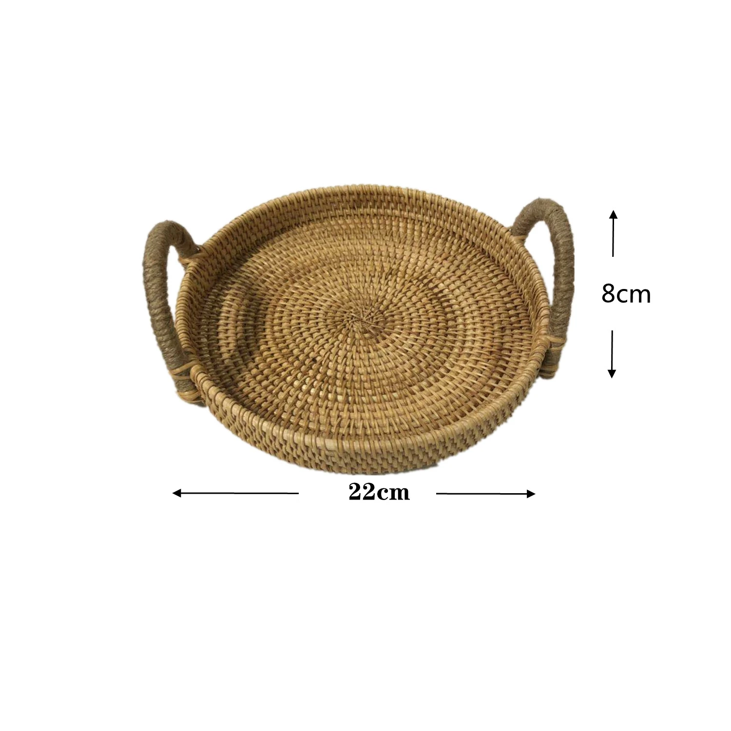 Hand-woven Rattan Storage Basket Storage Tray Basket Bread Fruit Snack Picnic Baskets Living Room Desktop Woven Storage Basketes
Hand-woven Rattan Storage Basket Storage Tray Basket Bread Fruit Snack Picnic Baskets Living Room Desktop Woven Storage Basketes