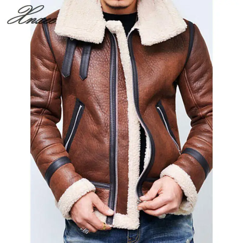 2020 Fashion PU Leather Jackets Casual Slim Men Faux Fur Jacket Coats Warm Cashmere Cotton Parkas Jacket Winter Outweaar 4XL
2020 Fashion PU Leather Jackets Casual Slim Men Faux Fur Jacket Coats Warm Cashmere Cotton Parkas Jacket Winter Outweaar 4XL