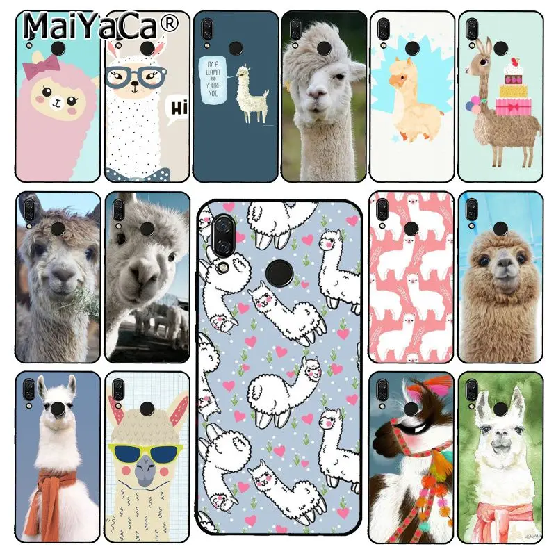 MaiYaCa лама Альпака чехол для телефона с животными Xiaomi Redmi8 4X 6A 9 Note8T 5Plus Note5 7