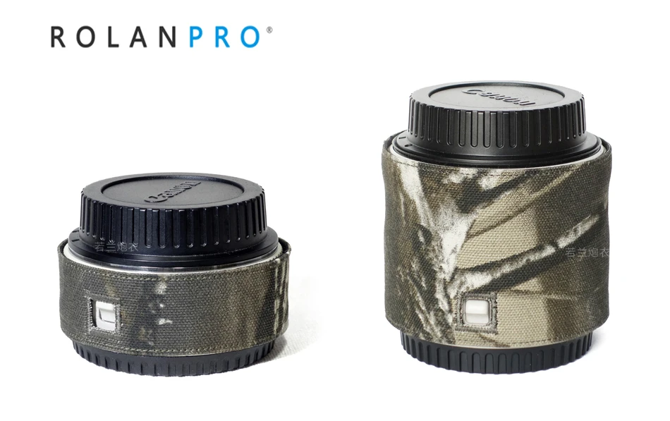 

ROLANPRO Camera Lens Camouflage Rain Cover Barlow Cover for Canon DSLR Camera Barlow 1.4XIII , 2.0X Camera Barlow Sleeve