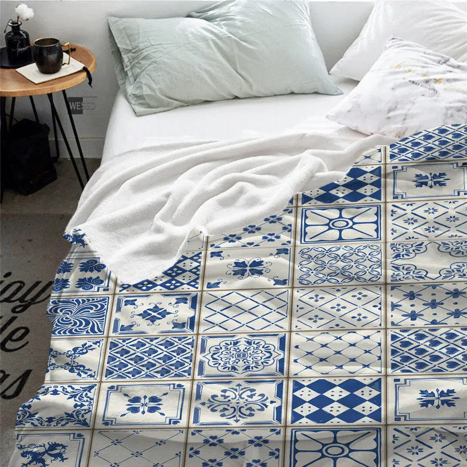 Bohemia Throw Blanket Mediterranean Geometric Plaid Flannel Blanket Decorative Sofa Cover Car Blanket Portable Nordic Bed Cover
Bohemia Throw Blanket Mediterranean Geometric Plaid Flannel Blanket Decorative Sofa Cover Car Blanket Portable Nordic Bed Cover