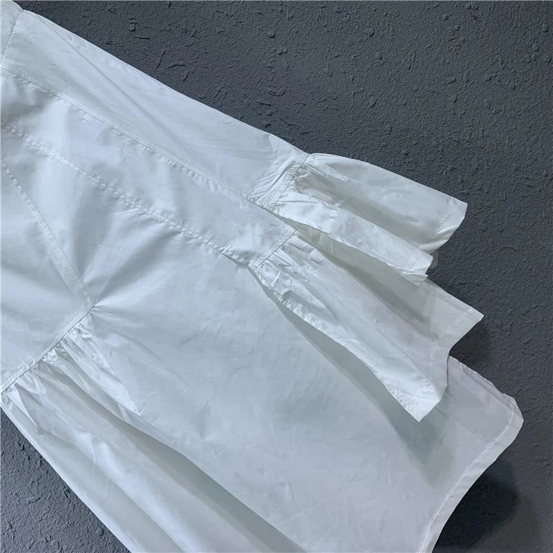 2021 Spring Summer European New High Waist Elastic Waist White Mid-length Skirt Fashion Simple Solid Color Irregular Midi Skirt
2021 Spring Summer European New High Waist Elastic Waist White Mid-length Skirt Fashion Simple Solid Color Irregular Midi Skirt