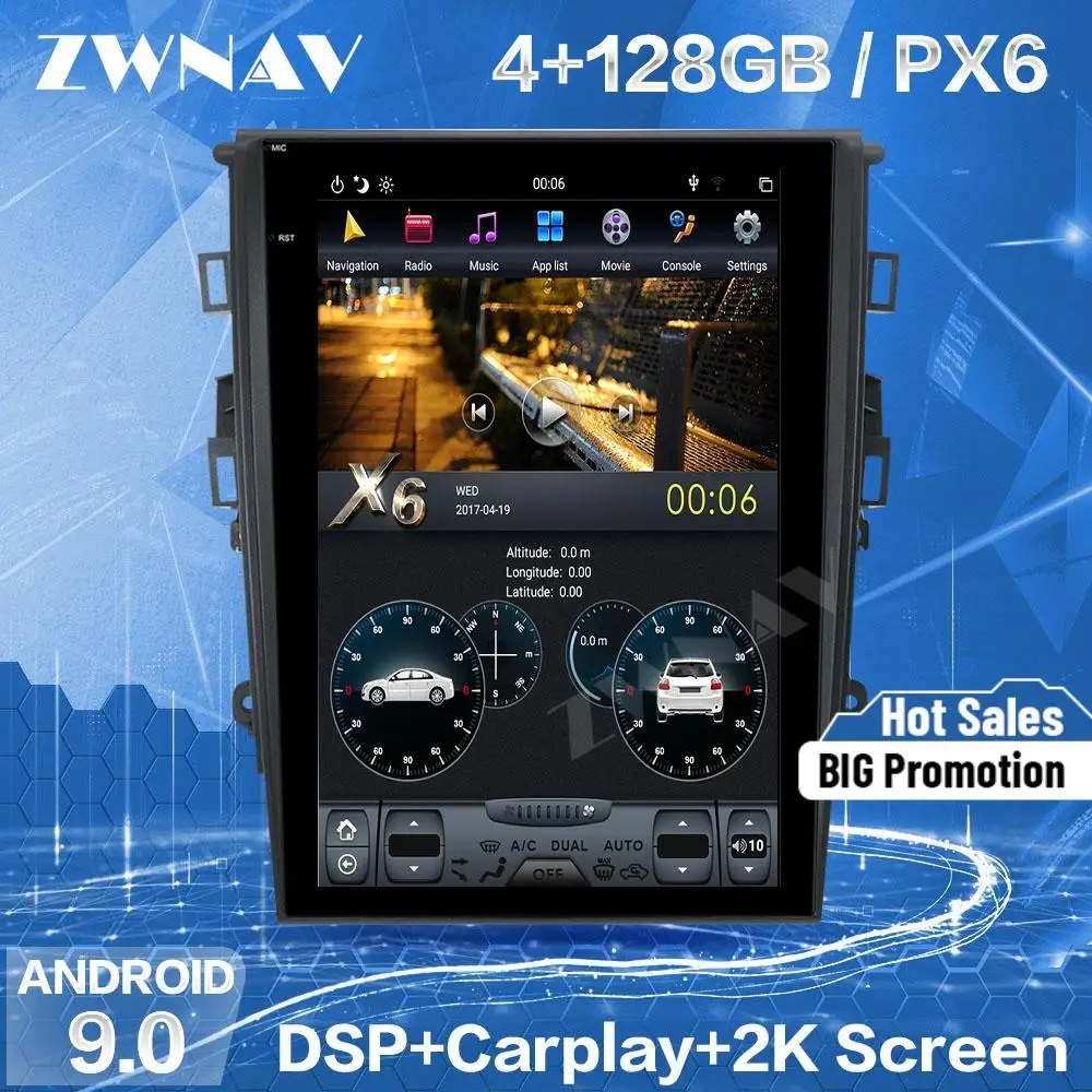 128G Tesla Screen For 2013 2014 2015 2016 2017 2018 Ford Mondeo Fusion MK5 Android 9 Unit Car Multimedia Player GPS Radio Stereo
128G Tesla Screen For 2013 2014 2015 2016 2017 2018 Ford Mondeo Fusion MK5 Android 9 Unit Car Multimedia Player GPS Radio Stereo