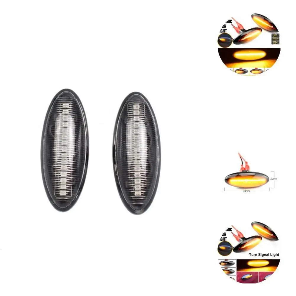 Blinker Light Lightweight Side Mirror Indicator 2 Colors High Brightness Excellent Water Flowing LED Repeater Light
Blinker Light Lightweight Side Mirror Indicator 2 Colors High Brightness Excellent Water Flowing LED Repeater Light