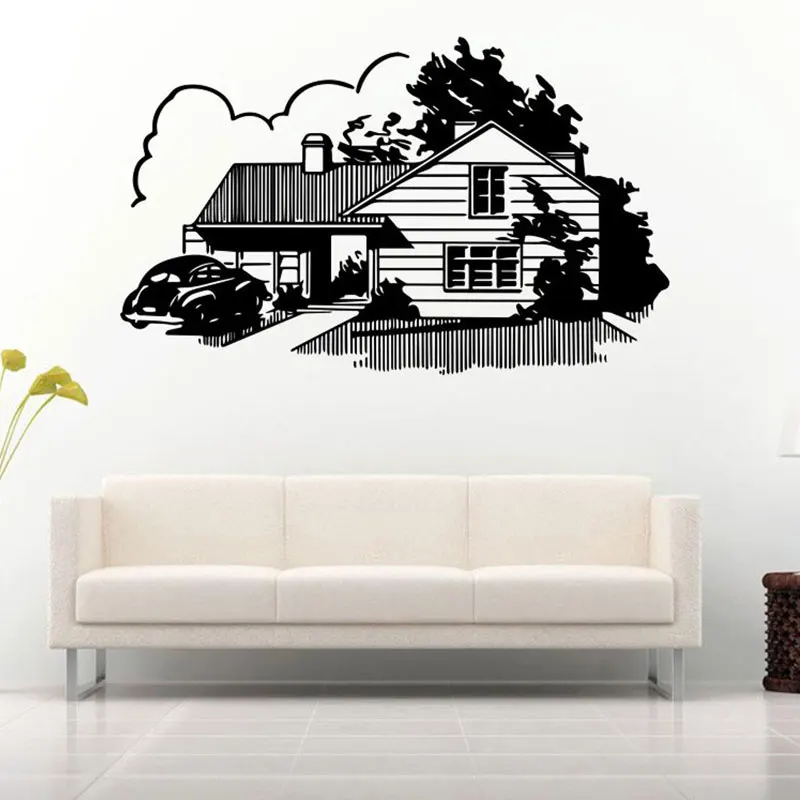 Private House Mansion Vintage Car House Wall Sticker Vinyl Interior Home Decor Living Room Bedroom Window Decals Mural 3C17
Private House Mansion Vintage Car House Wall Sticker Vinyl Interior Home Decor Living Room Bedroom Window Decals Mural 3C17
