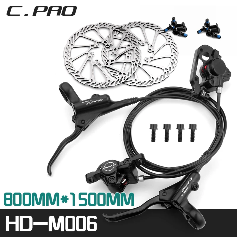 C-PRO MTB Bike Hydraulic Brakes Mountain Bicycle 800mm/1500mm Oil Pressure Disc Brake G3/HS1 160mm Rotor for Shimano MT200 HB875
C-PRO MTB Bike Hydraulic Brakes Mountain Bicycle 800mm/1500mm Oil Pressure Disc Brake G3/HS1 160mm Rotor for Shimano MT200 HB875