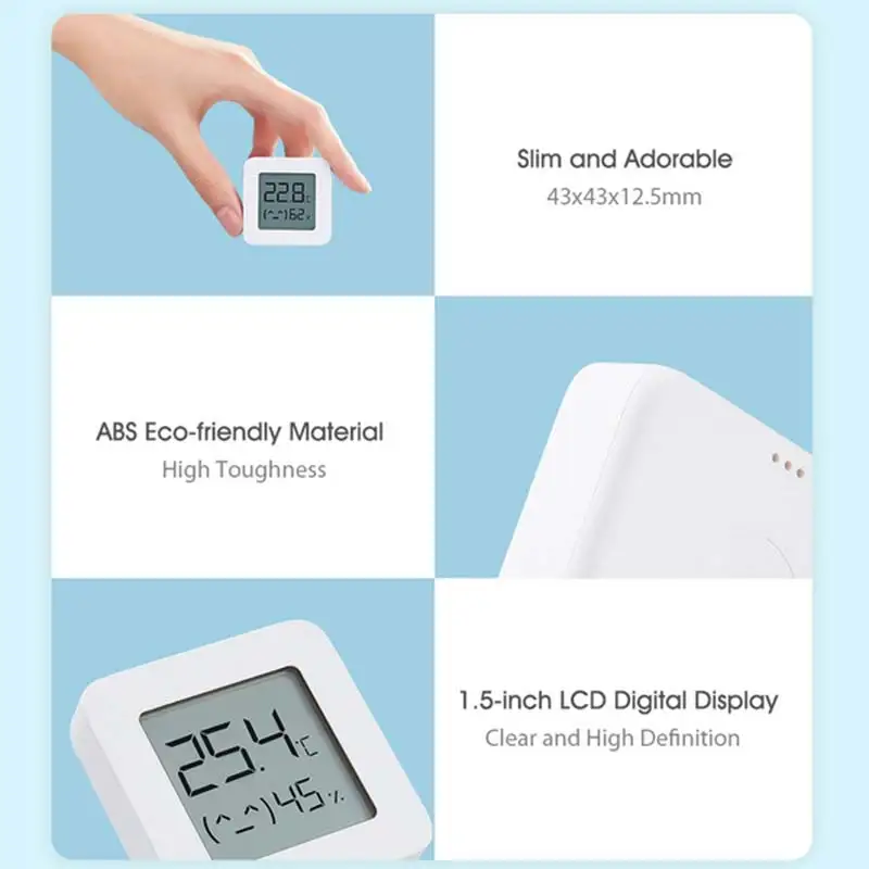 BT Thermometer 2 Wireless Smart Electric Digital Hygrometer Humidity Sensor Work with APP