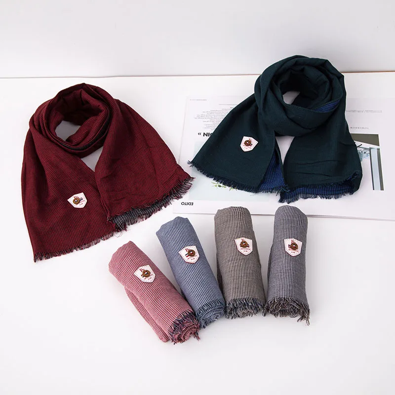 Fashion Scarf Autumn And Winter Men And Women Cotton Hemp Shawl Girl Hundred With Korean Version Of The Leather Label Wrap Woman
Fashion Scarf Autumn And Winter Men And Women Cotton Hemp Shawl Girl Hundred With Korean Version Of The Leather Label Wrap Woman
