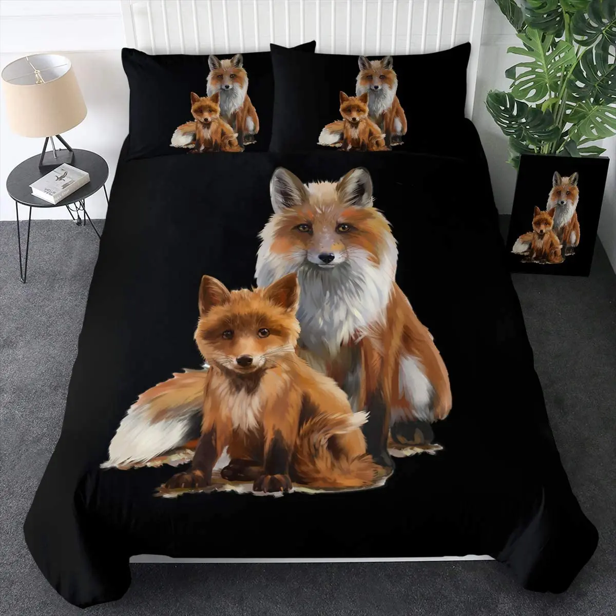 Sleepwish Kids Twin Duvet Cover Sets Boys Girls Bedding Fox Mother and Cub Watercolor Bedding Sets Woodland Theme
Sleepwish Kids Twin Duvet Cover Sets Boys Girls Bedding Fox Mother and Cub Watercolor Bedding Sets Woodland Theme