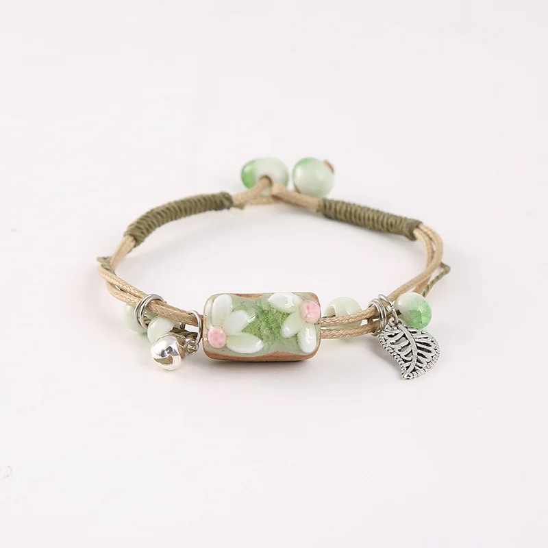 Girls Simple Fashion Natural Style Braided Rope Bracelet child Jewelry Ethnic Landscape Dezhen Ceramic Retro Women's Bracelet
Girls Simple Fashion Natural Style Braided Rope Bracelet child Jewelry Ethnic Landscape Dezhen Ceramic Retro Women's Bracelet