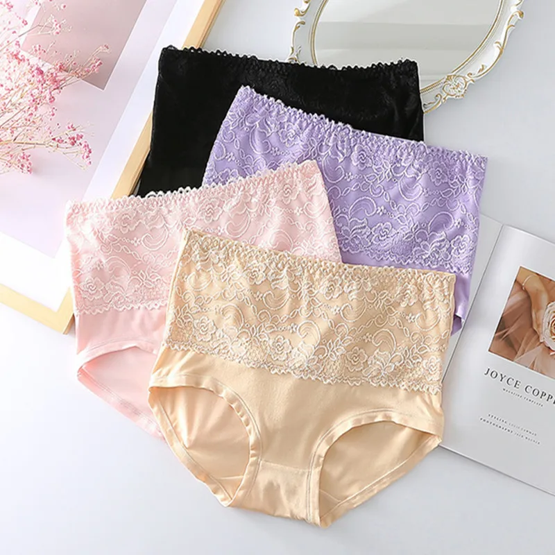 4Pcs/Lot Women's Panties Underwear with High Waist Milk Silk Comfortable Female Lace Briefs Large Size M-6XL Ladies Underwear
4Pcs/Lot Women's Panties Underwear with High Waist Milk Silk Comfortable Female Lace Briefs Large Size M-6XL Ladies Underwear