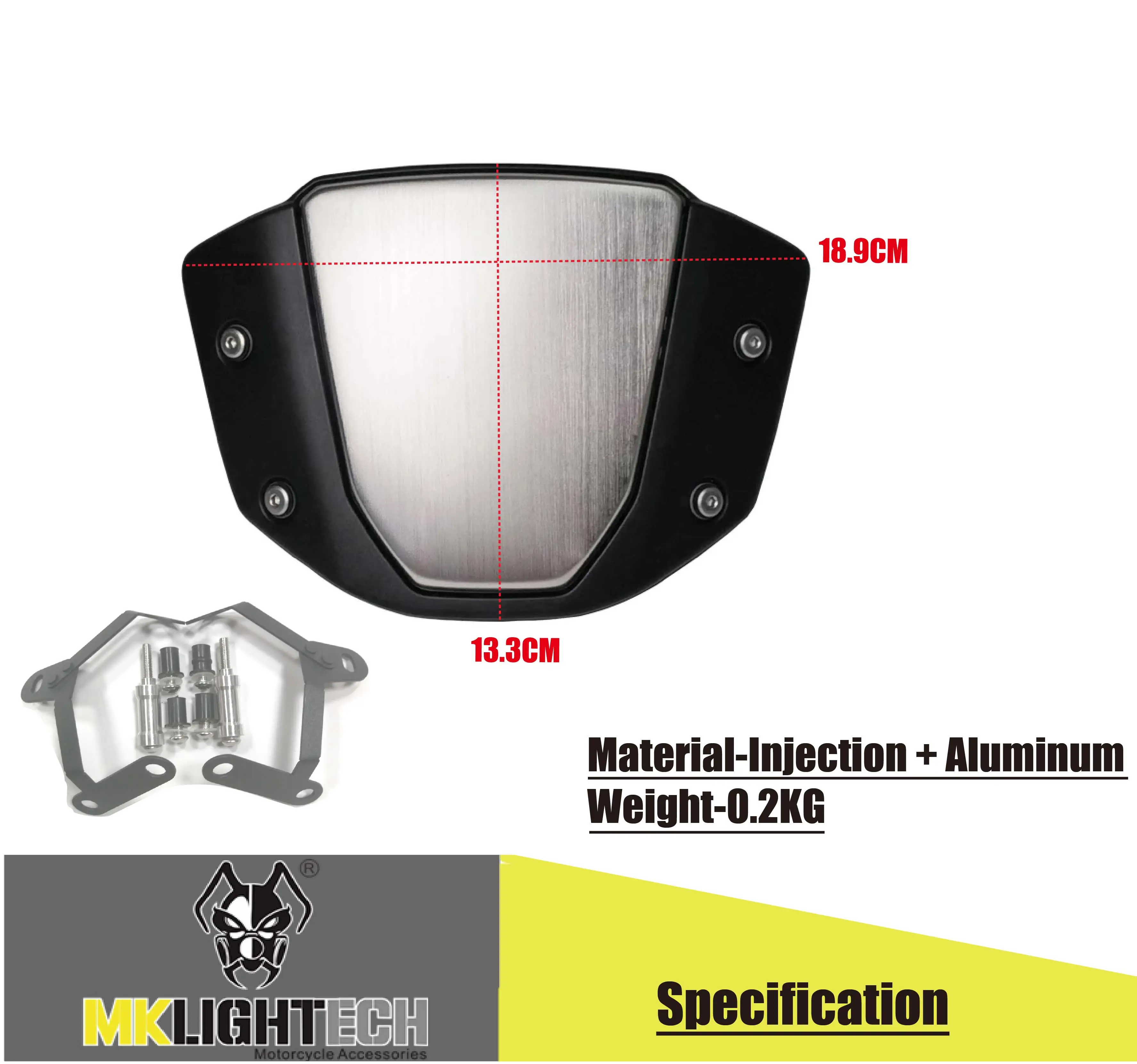 MKL IGHETCH - For CB300R CB150R CB 300R 150R CB300 CB150 R 2019-2020 Motorcycle Windshield Front windscreen Visor Wind deflector
MKL IGHETCH - For CB300R CB150R CB 300R 150R CB300 CB150 R 2019-2020 Motorcycle Windshield Front windscreen Visor Wind deflector