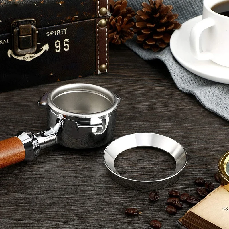 54mm Dosing Ring Stainless Steel Coffee Dosing Ring Espresso Dosing Funnel Coffee Protafilter Ring for 54mm Portafilter
54mm Dosing Ring Stainless Steel Coffee Dosing Ring Espresso Dosing Funnel Coffee Protafilter Ring for 54mm Portafilter