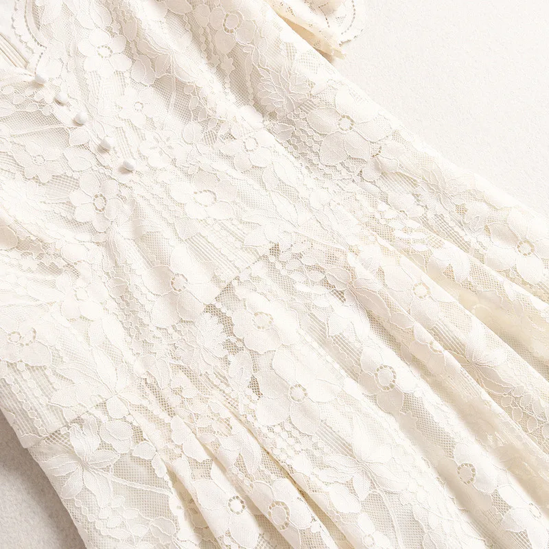 Elegant Lady Solid Hollow Out Lace Dress 2020 Summer Designer Women Fashion Short Sleeve V Neck Midi Sexy Party Dresses Vestidos
Elegant Lady Solid Hollow Out Lace Dress 2020 Summer Designer Women Fashion Short Sleeve V Neck Midi Sexy Party Dresses Vestidos