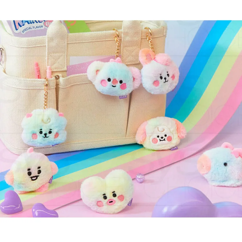 Новинка, Радужный плюшевый брелок Kpop Bangtan Boys, кролик, собака, мультяшный брелок, кольцо с подвеской, подарки для фанатов, 8 см
Новинка, Радужный плюшевый брелок Kpop Bangtan Boys, кролик, собака, мультяшный брелок, кольцо с подвеской, подарки для фанатов, 8 см