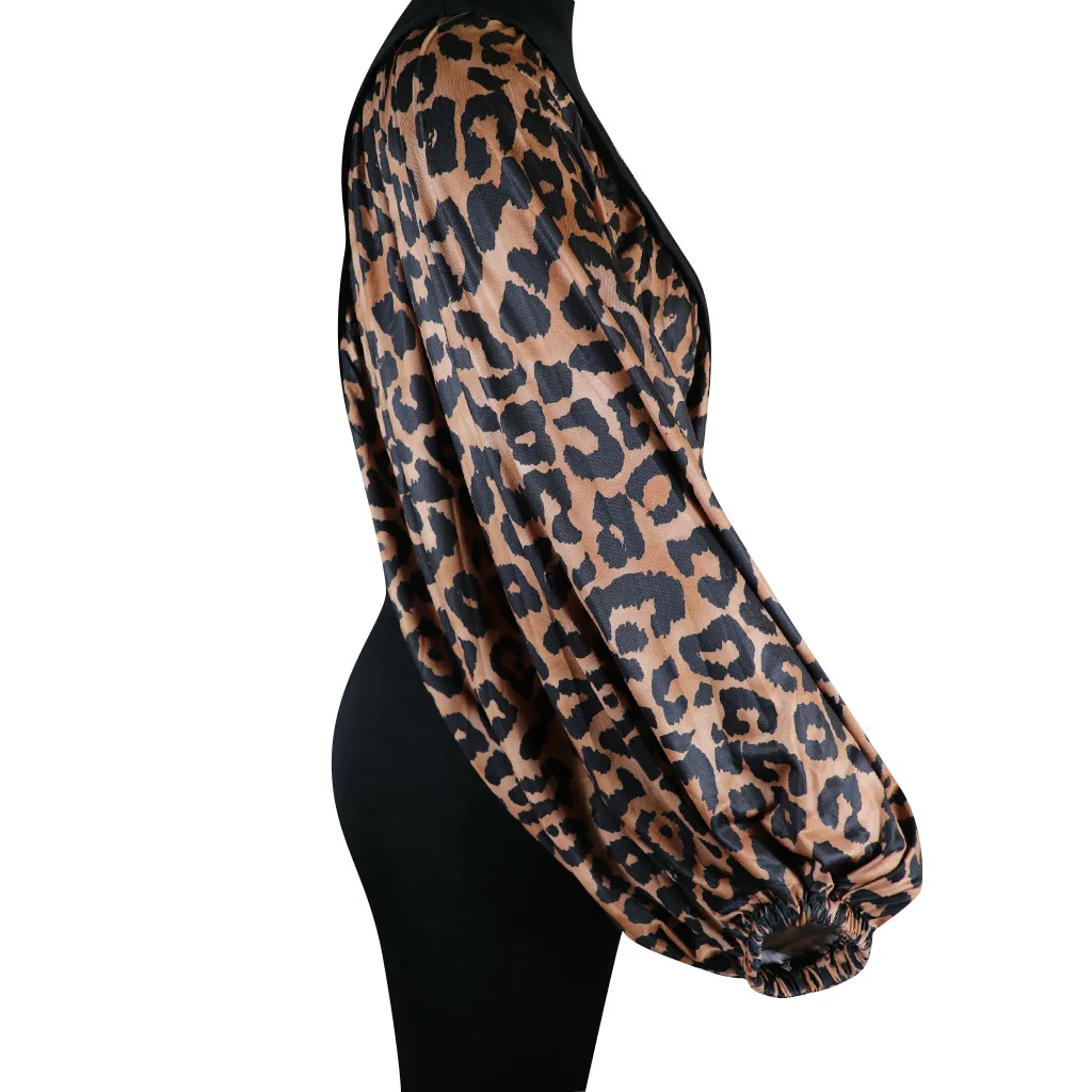 Women Outfits Two Piece Tracksuit Leopard Patchwork Autumn Long Lantern Sleeve Top Skinny Pants Matching Sets Lady Streetwear 
Women Outfits Two Piece Tracksuit Leopard Patchwork Autumn Long Lantern Sleeve Top Skinny Pants Matching Sets Lady Streetwear
